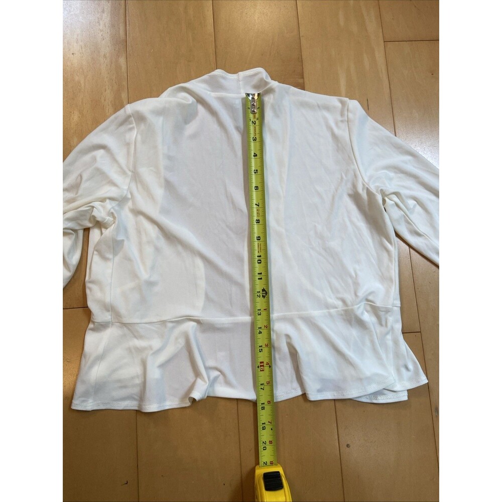 OFF WHITE CARDI Clara Sun Woo Womens Three Quarter Sleeve Comfy Cardigan Size S - Picture 5 of 10